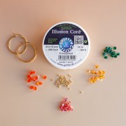 I miei gioielli fai-da-te - Versione arancione del kit di perle che girano a fiore creolo