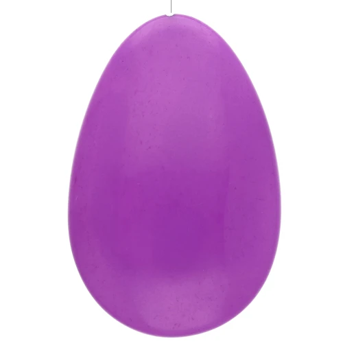 Perla a goccia semiperforata in resina 50x33 mm - Viola x1