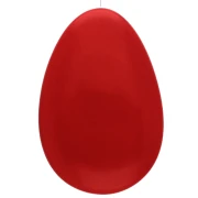 Perla a goccia semiperforata in resina 50x33 mm - Rosso x1