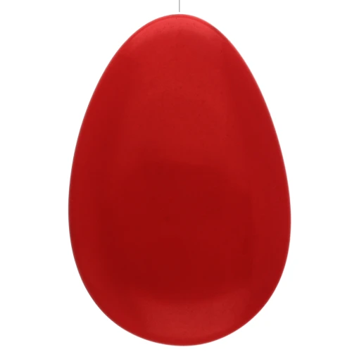 Perla a goccia semiperforata in resina 50x33 mm - Rosso x1