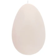 Perla semiperforata in resina 50x33 mm - Ecrù x1