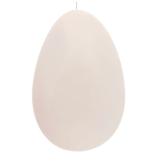 Perla semiperforata in resina 50x33 mm - Ecrù x1