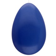 Perla semiperforata in resina 50x33 mm - Blu reale x1