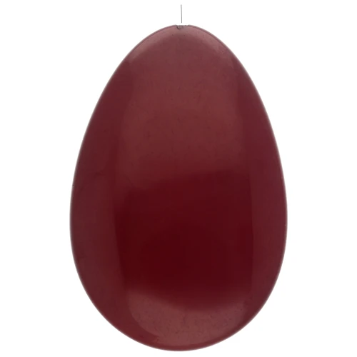 Perla semiperforata in resina 50x33 mm - Bordeaux x1