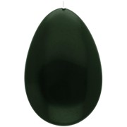 Perla semiperforata in resina 50x33 mm - Verde scuro x1