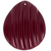 Pendente a forma di conchiglia 44x37 mm in resina - Lie de vin x1