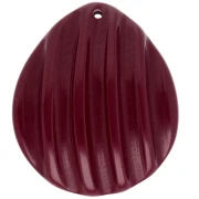 Pendente a forma di conchiglia 44x37 mm in resina - Lie de vin x1
