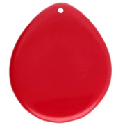 Pendente a conchiglia 44x37 mm in resina - Rosso x1