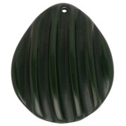 Pendente a forma di conchiglia 44x37 mm in resina - Verde abete x1