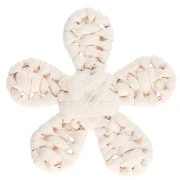 Pendente a forma di fiore in rafia da 31 mm - Ecrù x1