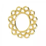 Separatore ovale barocco 16 mm dorato HQ