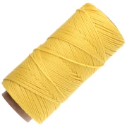 Bobina di filo cerato Linhasita per micro macramè 1,5 mm - Giallo (37) x 116 m
