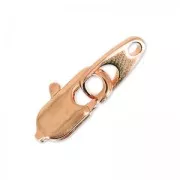 Chiusura moschettone 10 mm dorato rosa HQ x1