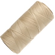 Bobina di filo cerato Linhasita per micro macramè 0,5 mm - Dark Cream (762) x 335 m