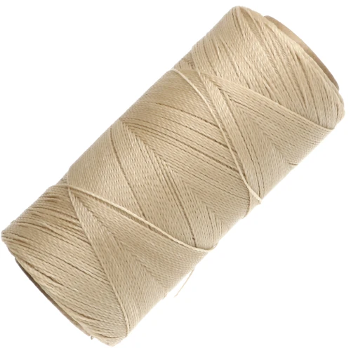 Bobina di filo cerato Linhasita per micro macramè 0,5 mm - Dark Cream (762) x 335 m