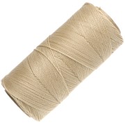 Bobina di filo cerato Linhasita per micro macramè 0,75 mm - Dark Cream (762) x 228 m
