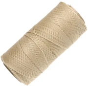 Bobina di filo cerato Linhasita per micro macramè 0,75 mm - Dark Cream (762) x 228 m