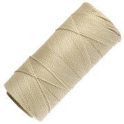 Bobina di filo cerato Linhasita per micro macramè 1 mm - Dark Cream (762) x 168 m