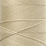 Bobina di filo cerato Linhasita per micro macramè 1 mm - Dark Cream (762) x 168 m