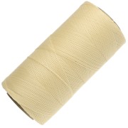 Bobina di filo cerato Linhasita per micro macramè 0,35 mm - Giallo chiaro (1) x 448 m