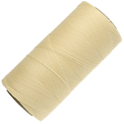 Bobina di filo cerato Linhasita per micro macramè 0,35 mm - Giallo chiaro (1) x 448 m