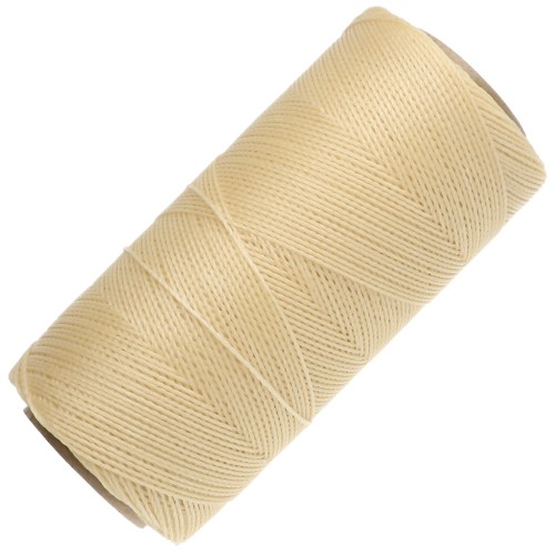 Bobina di filo cerato Linhasita per micro macramè 0,5 mm - Giallo chiaro (1) x 335 m