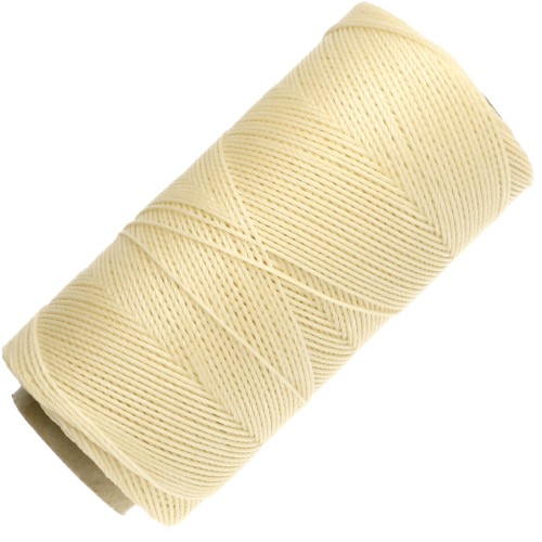 Bobina di filo cerato Linhasita per micro macramè 0,75 mm - Giallo chiaro (1) x 228 m