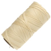 Bobina di filo cerato Linhasita per micro macramè 1,5 mm - Giallo chiaro (1) x 116 m