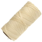 Bobina di filo cerato Linhasita per micro macramè 1,5 mm - Giallo chiaro (1) x 116 m