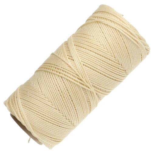 Bobina di filo cerato Linhasita per micro macramè 1,5 mm - Giallo chiaro (1) x 116 m