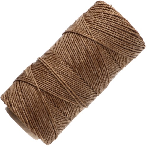 Bobina di filo cerato Linhasita per micro macramè 1,5 mm - Legno (21) x 116 m