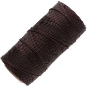 Bobina di filo cerato Linhasita per micro macramè 1,5 mm - Marrone cioccolato (29) x 116 m
