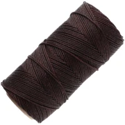 Bobina di filo cerato Linhasita per micro macramè 1,5 mm - Marrone cioccolato (29) x 116 m