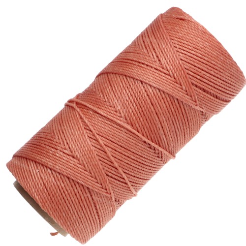 Bobina di filo cerato Linhasita per micro macramè 1,5 mm - Terracotta (35) x 116 m