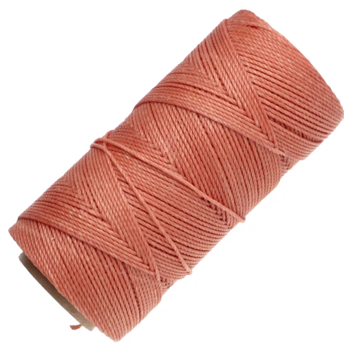 Bobina di filo cerato Linhasita per micro macramè 1,5 mm - Terracotta (35) x 116 m