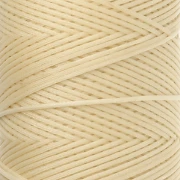 Bobina di filo piatto cerato Linhasita per macramè 1,4 mm - Giallo chiaro (1) x 167 m