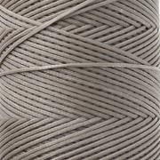 Bobina di filo piatto cerato Linhasita per macramè 1,4 mm - Greige (4) x 167 m