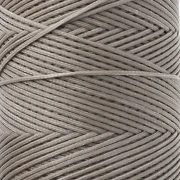 Bobina di filo piatto cerato Linhasita per macramè 1,4 mm - Greige (4) x 167 m