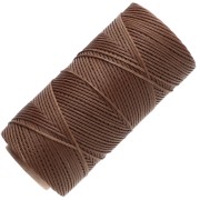 Bobina di filo piatto cerato Linhasita per macramè 1,4 mm - Legno (21) x 167 m