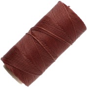 Bobina di filo piatto cerato Linhasita per macramè 1,4 mm - Old Copper (25) x 167 m