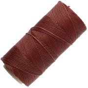 Bobina di filo piatto cerato Linhasita per macramè 1,4 mm - Old Copper (25) x 167 m