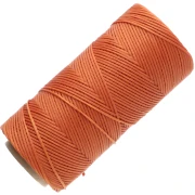 Bobina di filo piatto cerato Linhasita per macramè 1,4 mm - Topaz (30) x 167 m