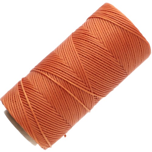 Bobina di filo piatto cerato Linhasita per macramè 1,4 mm - Topaz (30) x 167 m