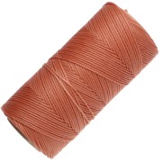 Bobina di filo piatto cerato Linhasita per macramè 1,4 mm - Terracotta (35) x 167 m