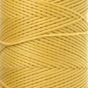 Bobina di filo piatto cerato Linhasita per macramè 1,4 mm - Giallo (37) x 167 m