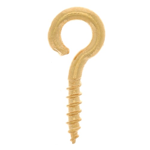Ganci a vite per paste polimeriche 5 mm dorato x5