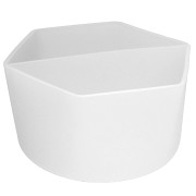 Bicchiere in silicone a 2 scomparti per la miscelazione della resina - Trasparente x1