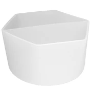 Bicchiere in silicone a 2 scomparti per la miscelazione della resina - Trasparente x1