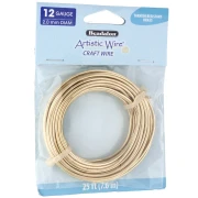 Filo di ottone Artistic Wire 2 mm - grezzo con trattamento anti-ossidazione x 7,6 m