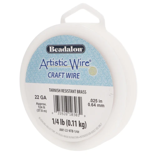 Filo d'ottone Artistic Wire 0,64 mm - Antitarlo x37,8m